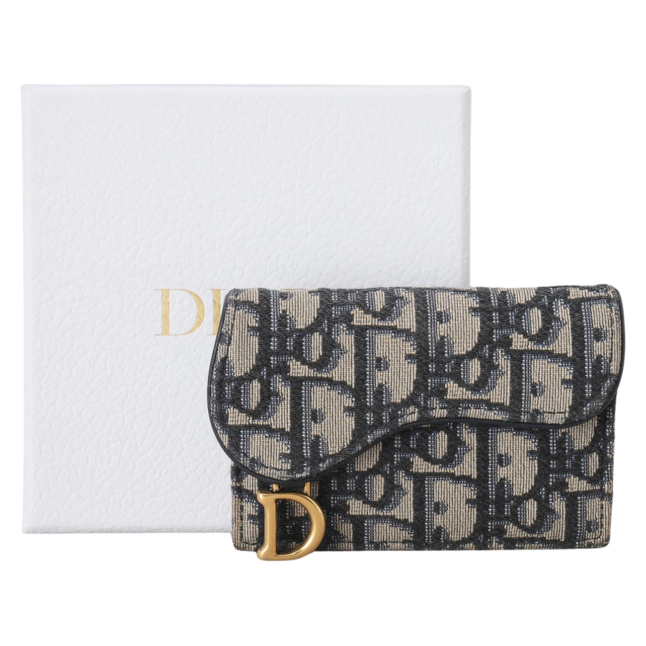 CHRISTIAN DIOR(USED)디올 오블리크 새들 카드지갑